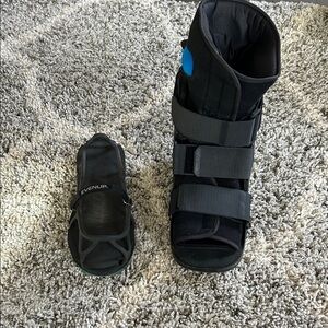 Right ortho boot and shoe lift